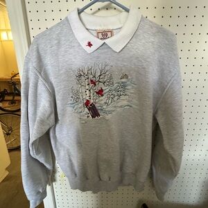 Vintage Top stitch 90s winter sweater